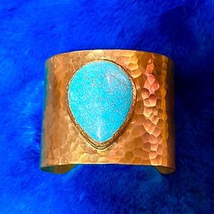 Ottoman Hands 21karat gold over brass bracelet